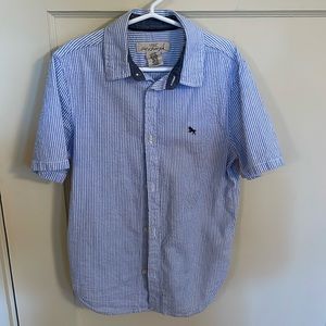 H&M Boys Gingham Striped Shirt (sz: 9-10)
